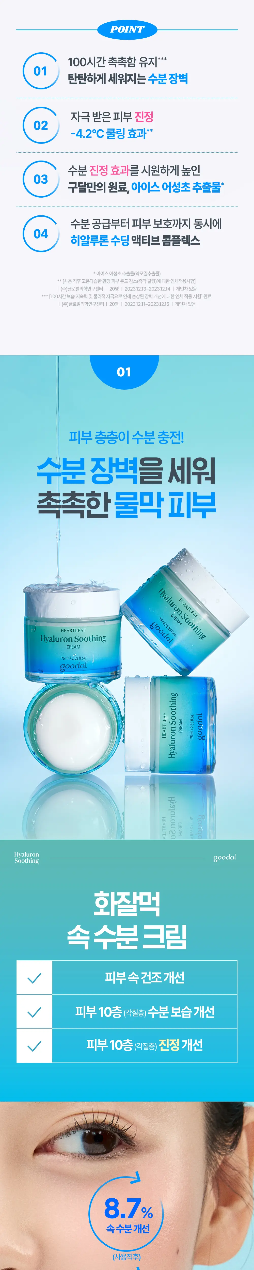 [수분진정/단독 리필 기획] 구달 어성초 히알루론 수딩 크림 75ml 리필 기획 (+ 75ml 리필) 상세페이지 6